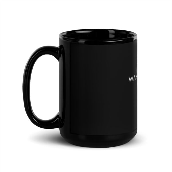 Waking Stone Bleeding Heart of Stone Black Glossy Mug - Image 4