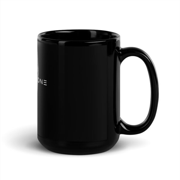 Waking Stone Bleeding Heart of Stone Black Glossy Mug - Image 5